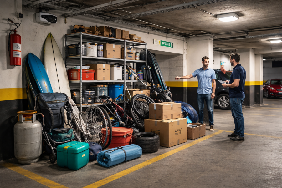Uso de vagas de garagem para armazenamento: prática comum que pode gerar responsabilidade civil