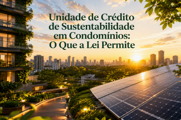 Unidade de Crédito de Sustentabilidade em Condomínios: O Que a Lei Permite