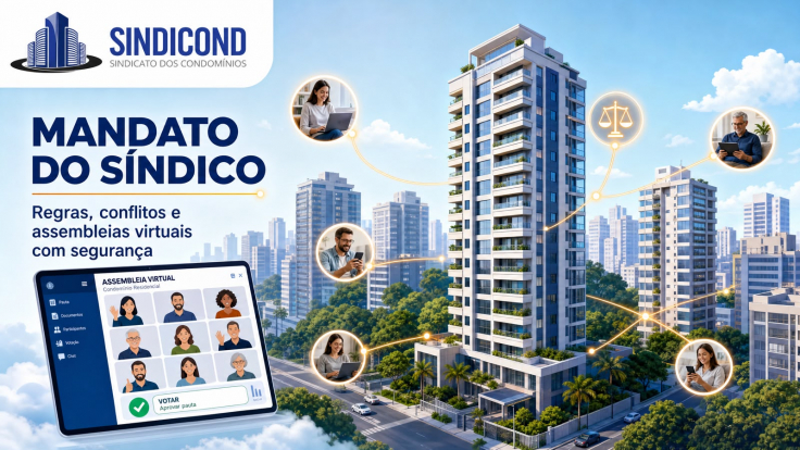 Mandato do síndico: as regras do jogo para gerir conflitos e realizar assembleias virtuais com segurança jurídica