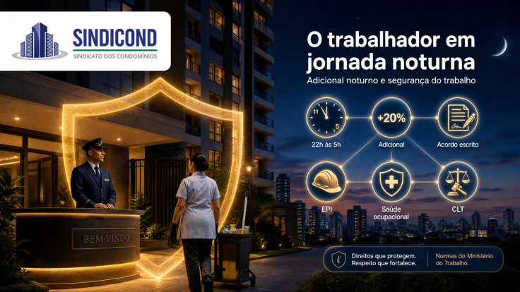 O condomínio e o trabalhador em jornada noturna - Saiba mais!