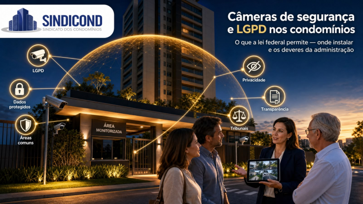 Câmeras de segurança e LGPD nos Condomínios