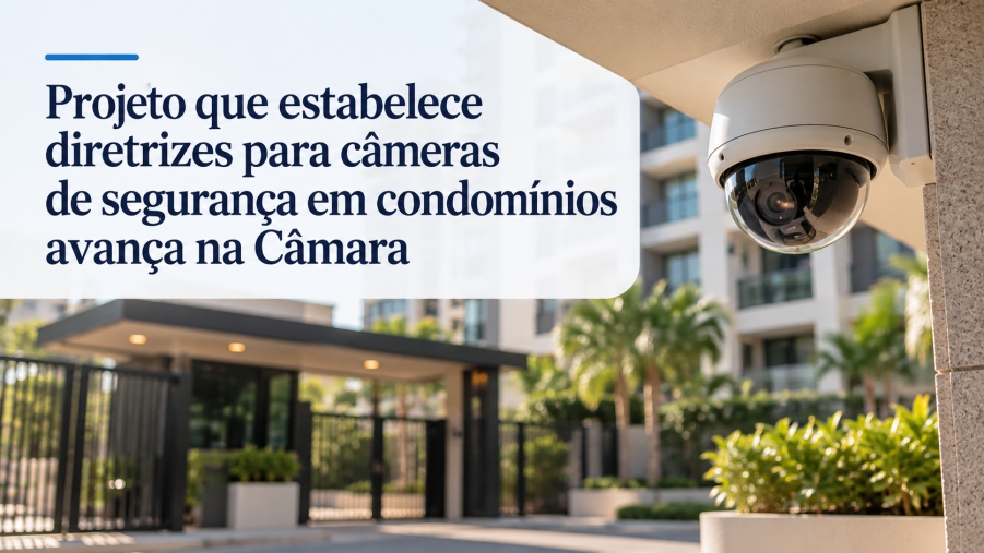 Diretrizes para câmeras de segurança em condomínios avança na Câmara