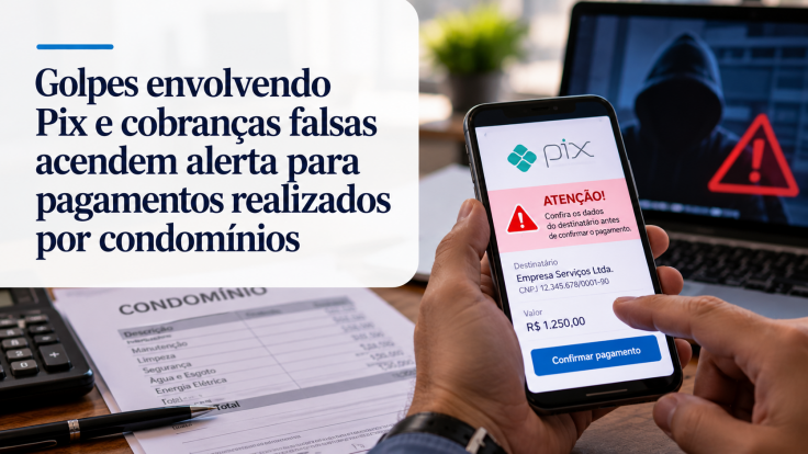 Golpes envolvendo Pix e cobranças falsas acendem alerta para pagamentos realizados por condomínios